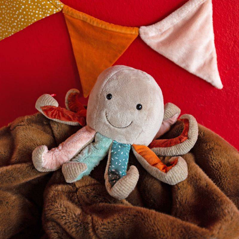 Sigikid Kuscheltier Oktopus, Patchwork Sweety Begrenzt auf 3 Tage