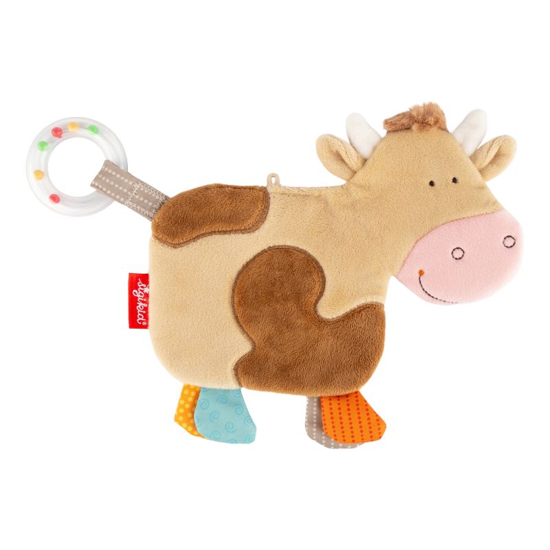 Sigikid Baby Knister Schnuffeltuch Kuh Auslauf