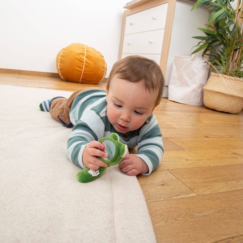 Sigikid Baby Greifling Frosch mit Spiegel, Red Stars Osterangebot