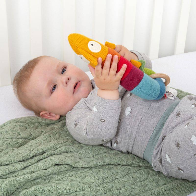 Sigikid Baby Strick Greifling Chamäleon Lagerräumung