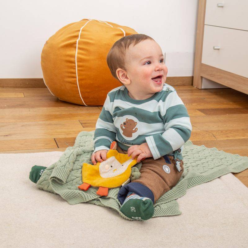 Sigikid Baby Knistergreifling Eule, Green Bio Kollektion Neueste Mode
