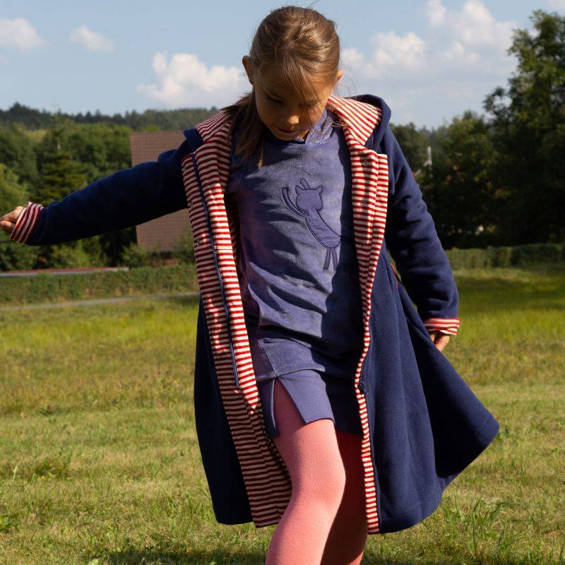 Sigikid Kinder Nickikleid mit Katzen Motiv, blau Bis zu 50% Rabatt