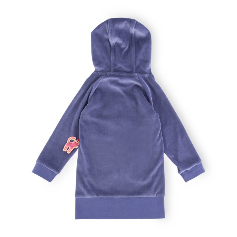 Sigikid Kinder Nickikleid mit Katzen Motiv, blau Bis zu 50% Rabatt