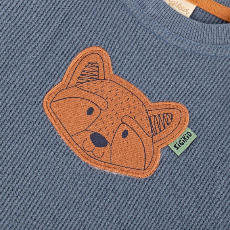 Sigikid Baby Langarmshirt mit Waschbären Motiv, blau Bis zu 65% Rabatt