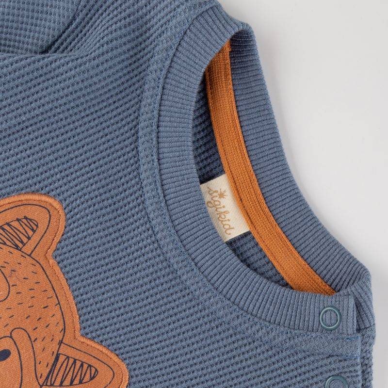 Sigikid Baby Langarmshirt mit Waschbären Motiv, blau Bis zu 65% Rabatt
