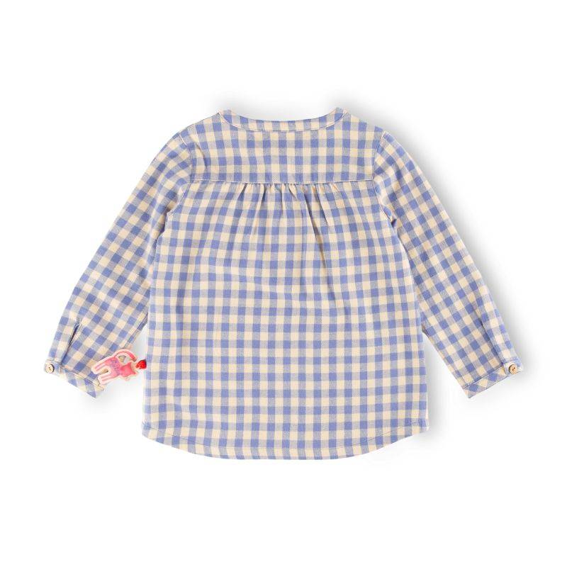 Sigikid Kinder Karo Flanellbluse, blau-weiß Sonderangebot der Fabrik