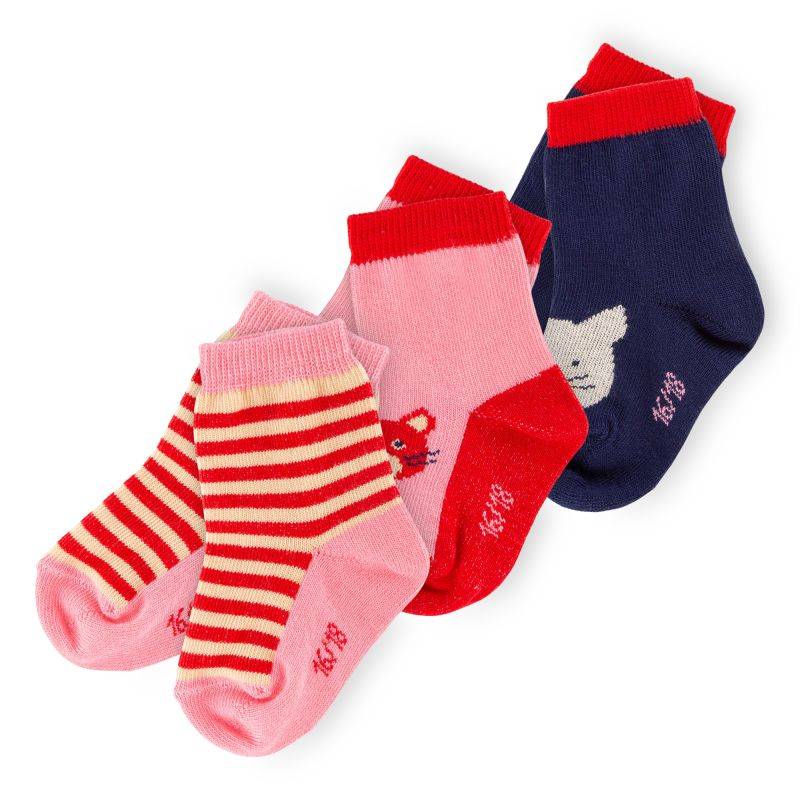 Sigikid Kinder 3er Socken-Set, Katze Nur noch ein Tag übrig