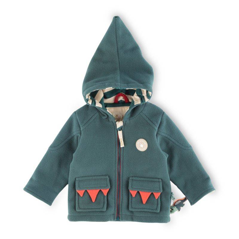 Sigikid Baby Fleecejacke Dino, grün Kostenloser Versand international