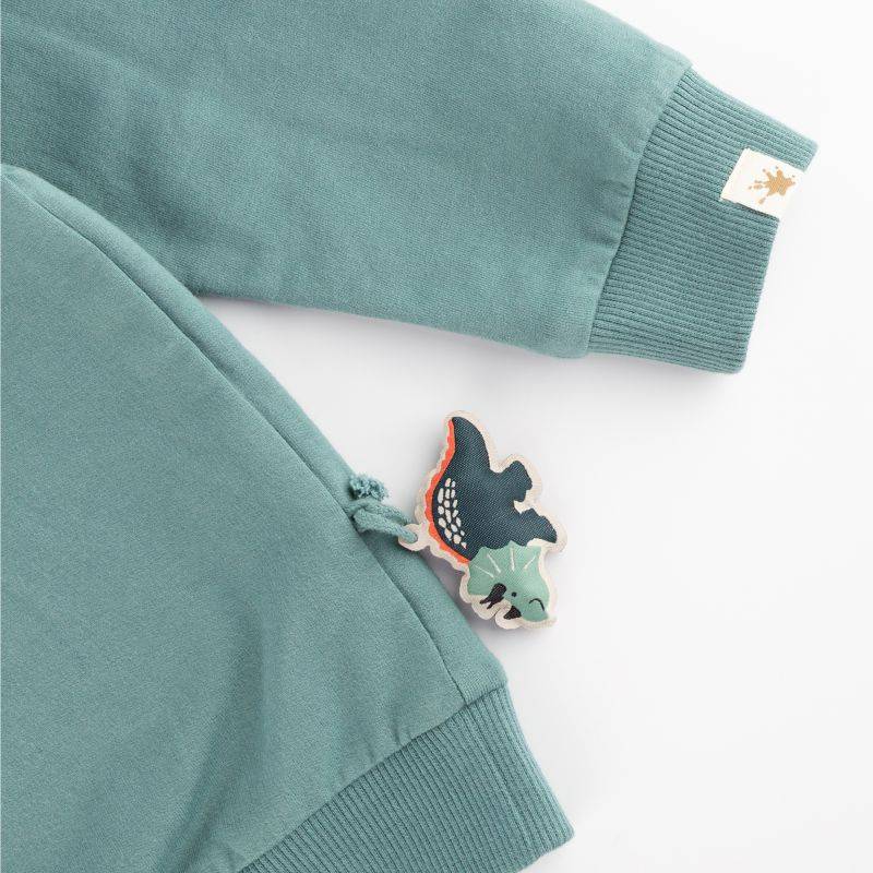 Sigikid Kinder Sweatshirt Dino, grün Auslauf