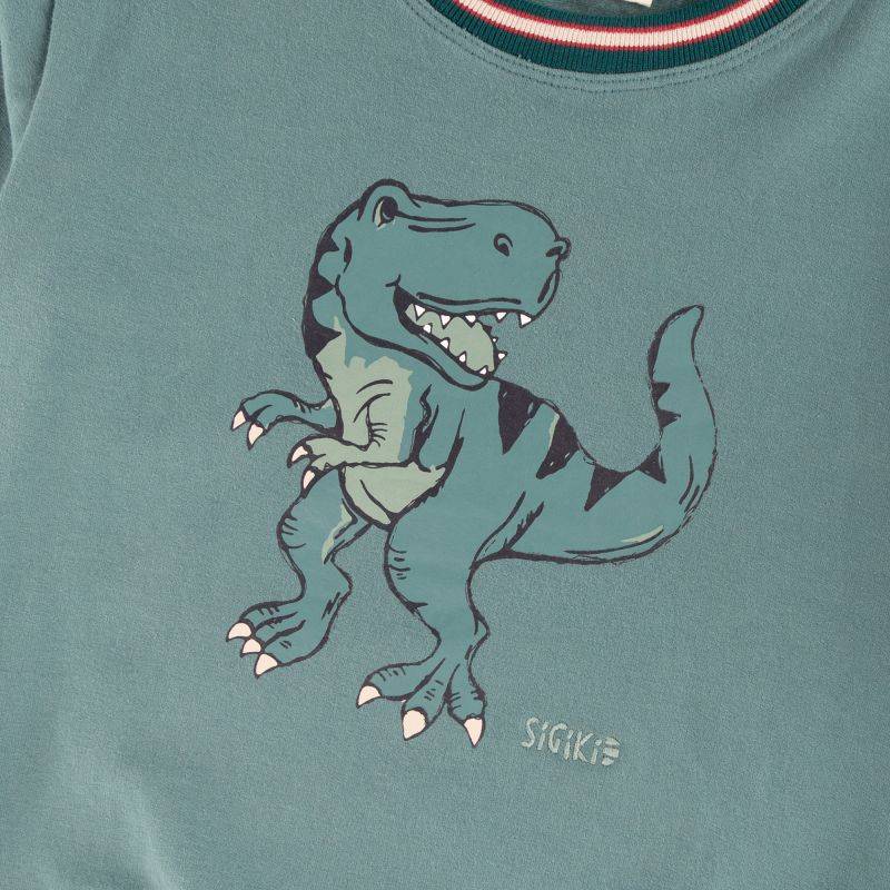 Sigikid Kinder Sweatshirt Dino, grün Auslauf