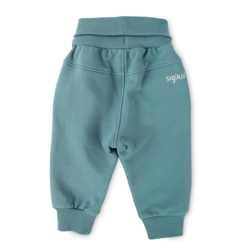 Sigikid Baby Sweathose mit Beinbündchen, türkis Verkauf