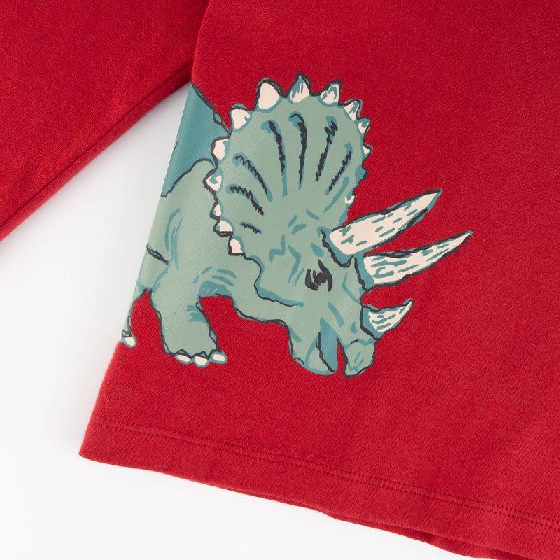 Sigikid Kinder Langarmshirt Dino, dunkelrot Schlussverkauf