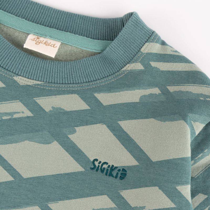 Sigikid Kinder Sweatshirt Dino, grün Kostenloser Versand