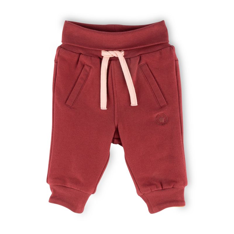 Sigikid Baby Wendehose, Blümchen Print und dunkelrot Rabatt