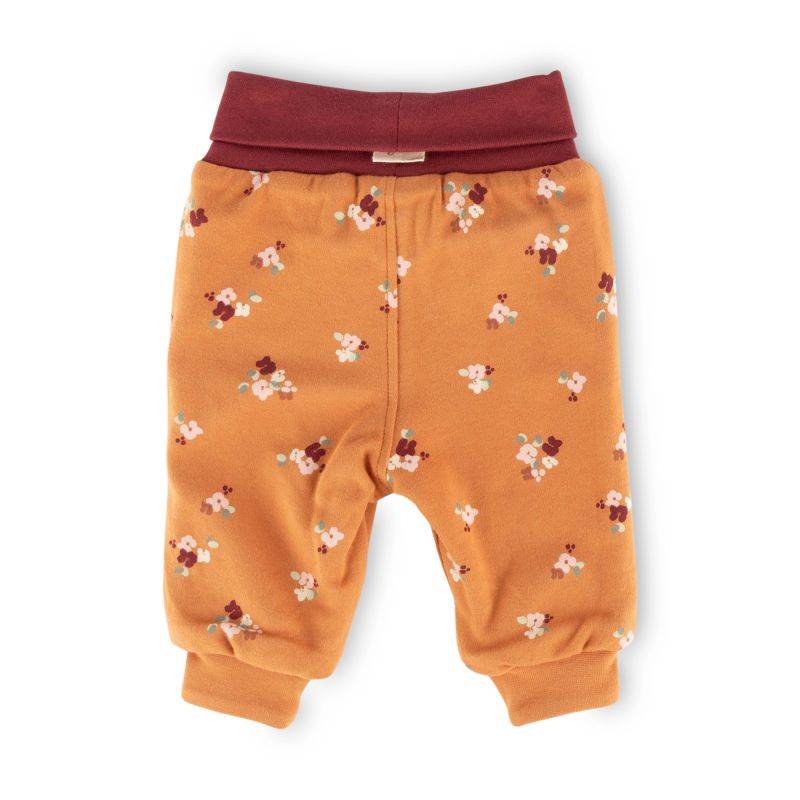 Sigikid Baby Wendehose, Blümchen Print und dunkelrot Rabatt