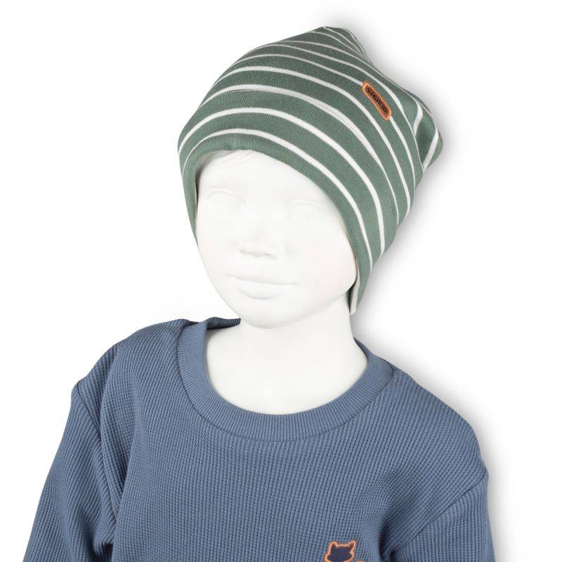 Sigikid Kinder Ringelmütze, grün-weiß Günstig kaufen