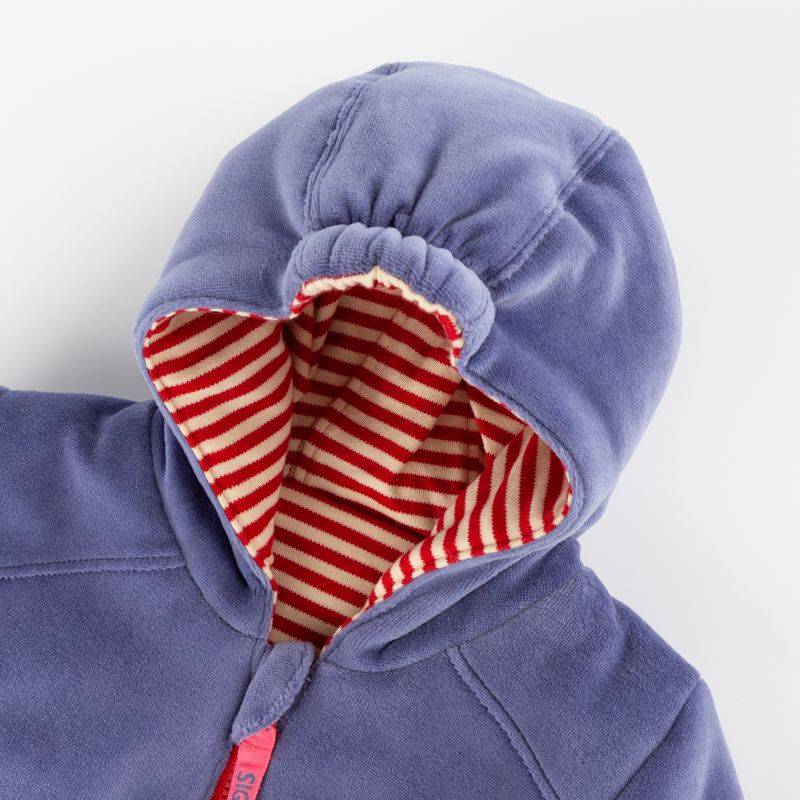 Sigikid Baby Wendejacke Katze, Nicki blau oder rot-weiß geringelt Großer Ausverkauf
