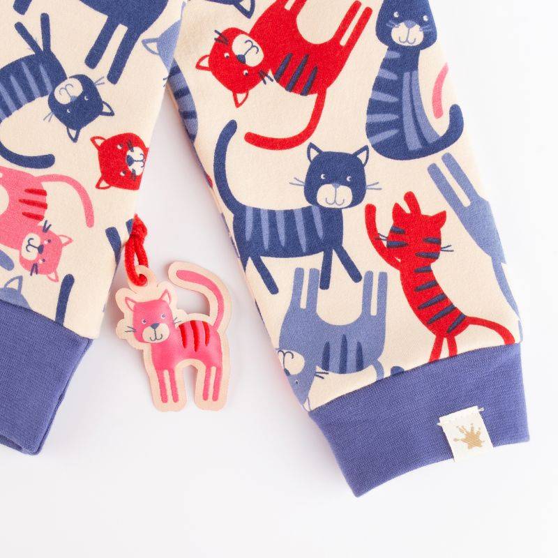 Sigikid Kinder Sweatshirt, bunter Katzen-Print Begrenztes Angebot