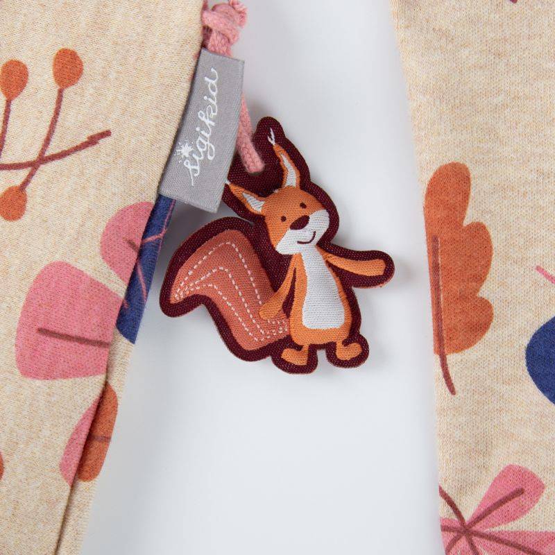 Sigikid Kinder Kleid, beige mit buntem Blätterprint Online Shopping