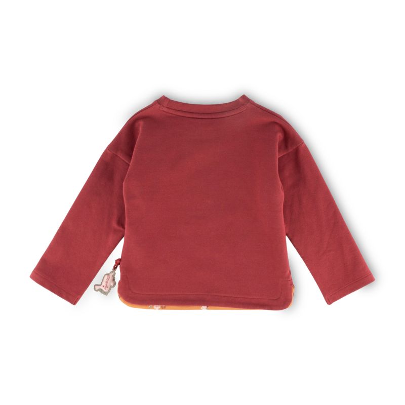 Sigikid Kinder Sweatshirt mit Kakadu Motiv, dunkelrot Weihnachtsangebot