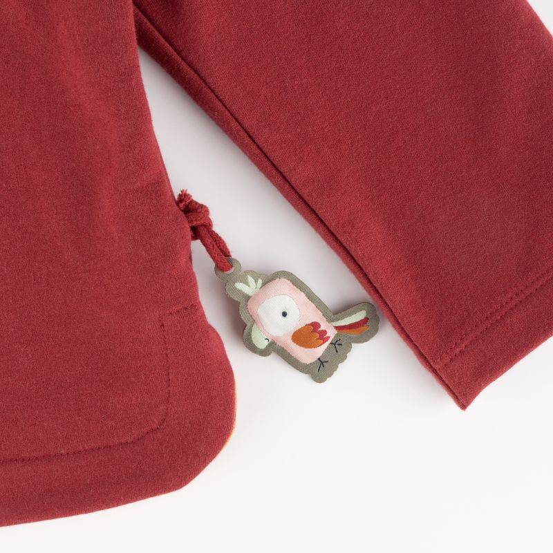 Sigikid Kinder Sweatshirt mit Kakadu Motiv, dunkelrot Weihnachtsangebot