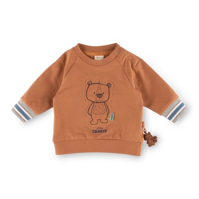 Sigikid Baby Sweatshirt mit Bären Motiv, braun Osterangebot