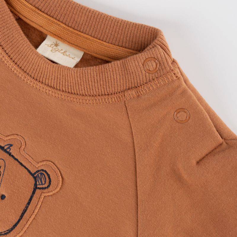 Sigikid Baby Sweatshirt mit Bären Motiv, braun Osterangebot