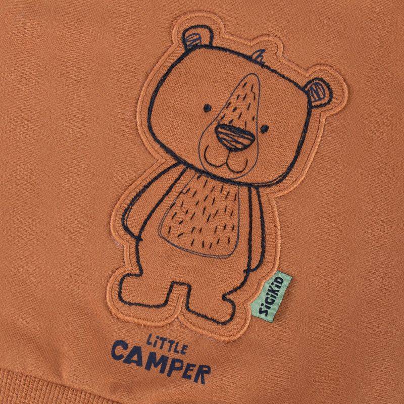 Sigikid Baby Sweatshirt mit Bären Motiv, braun Osterangebot
