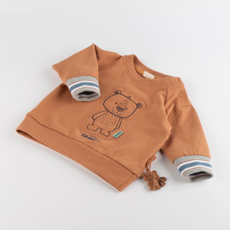 Sigikid Baby Sweatshirt mit Bären Motiv, braun Osterangebot