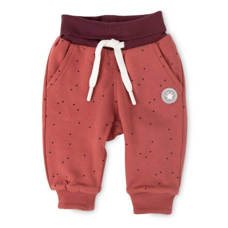 Sigikid Baby Wendehose rotbraun mit Pünktchen oder dunkelrot Muttertagsangebot