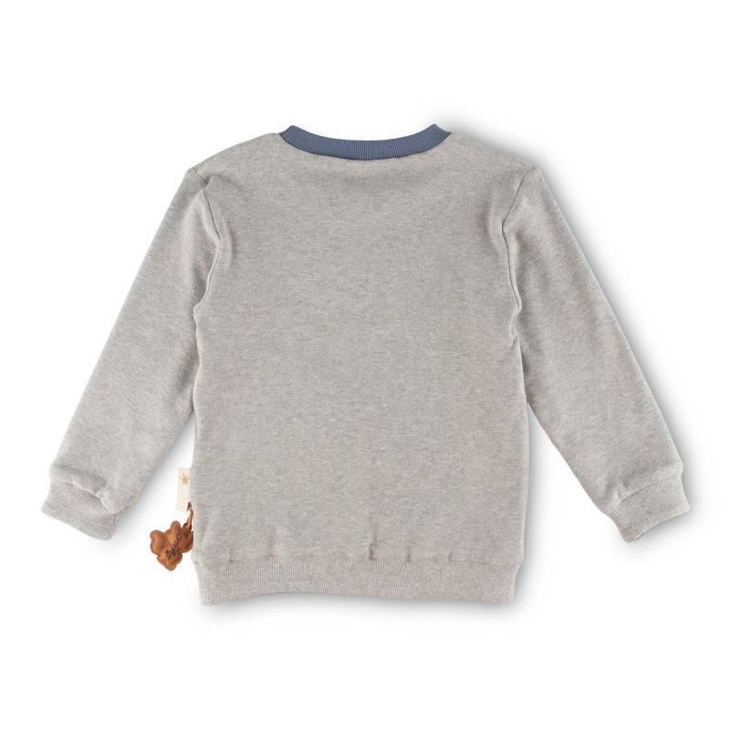 Sigikid Kinder Langarm Wendeshirt Forest Adventure, blau oder grau Heißer Verkauf