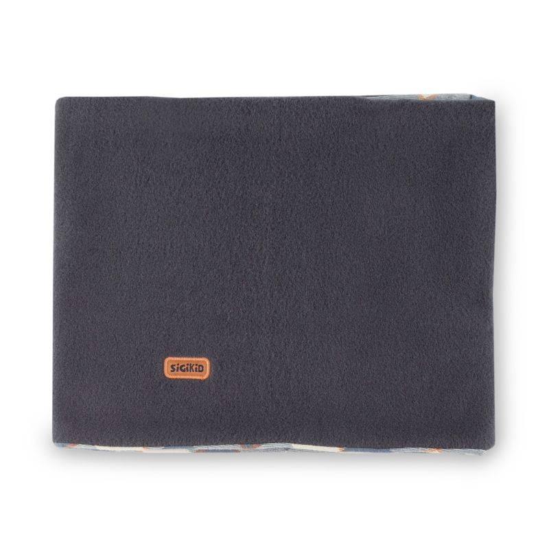 Sigikid Kinder Fleece Loopschal, grau oder blau-weiß kariert Blitzangebot