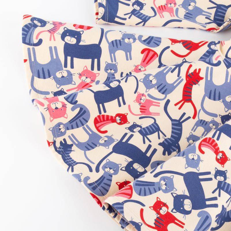 Sigikid Kinder Sweatkleid mit buntem Katzenprint Kauf eins, bekomm eins gratis