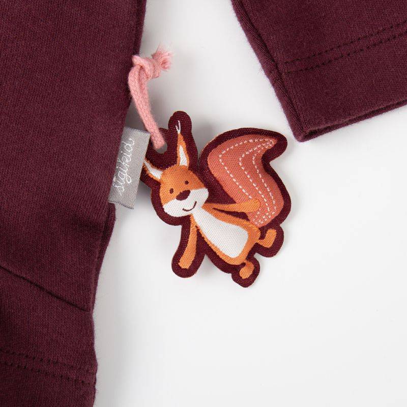 Sigikid Baby Longshirt mit Eichhörnchen Motiv, dunkelrot Tägliche Deals