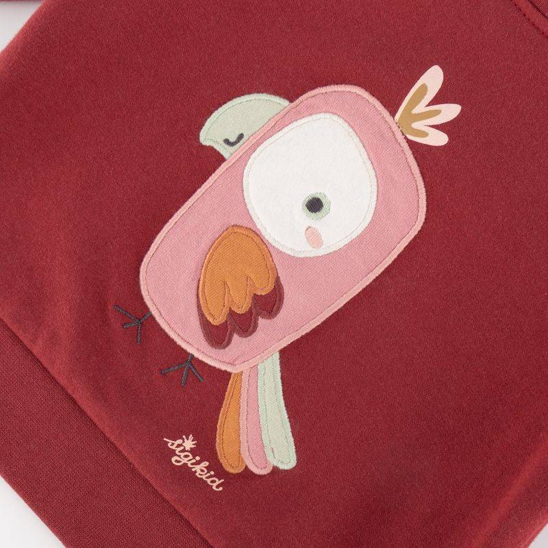 Sigikid Baby Sweatshirt Kakadu, dunkelrot Kostenlose Rückgabe