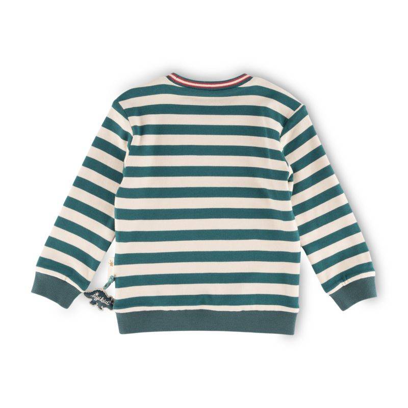 Sigikid Kinder Wendeshirt Dino, dunkelrot oder grün gestreift Letzte 3 Tage