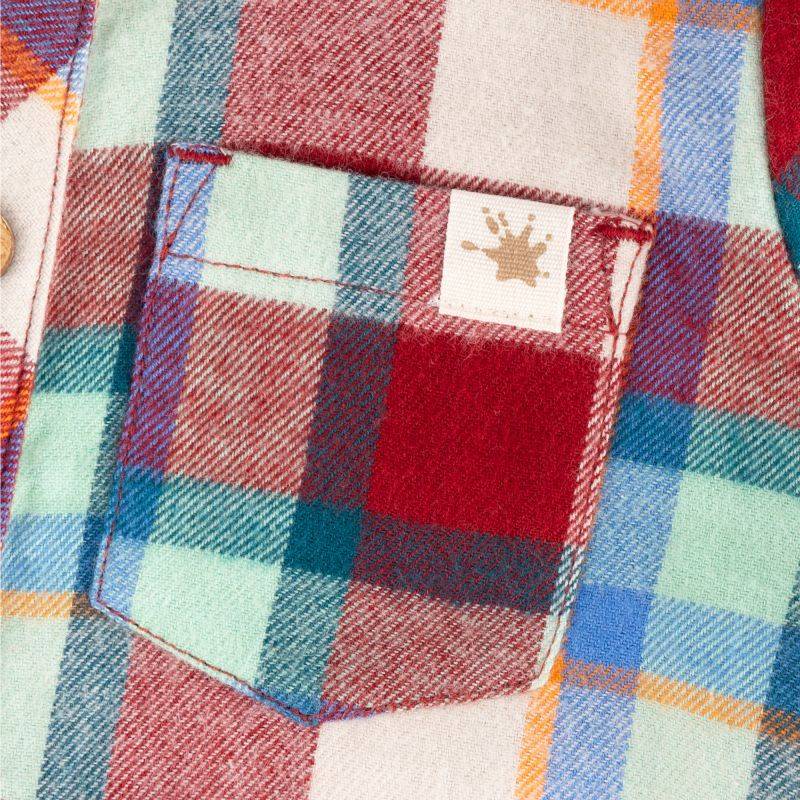 Sigikid Kariertes Baby Flanellhemd Dino World, Langarm Neueste Stile