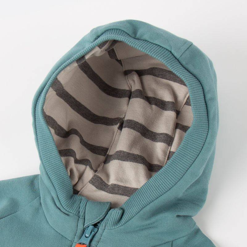 Sigikid Kinder Sweatjacke mit Kapuze, türkis Letzter Tag