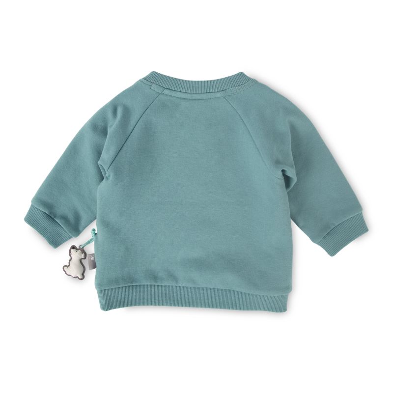 Sigikid Baby Sweatshirt mit Eisbär Motiv, türkis Sonderangebot der Fabrik