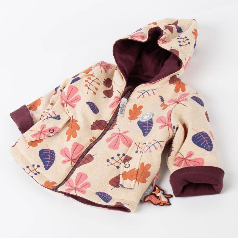 Sigikid Baby Wendejacke dunkelrot/bunter Herbstprint Bis zu 55% Rabatt