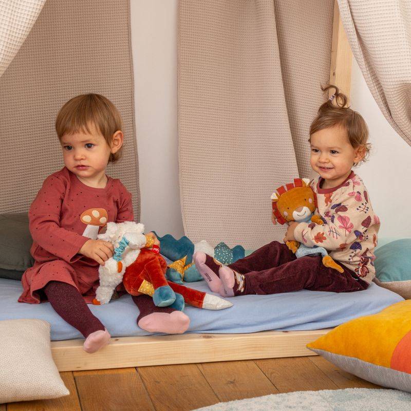 Sigikid Baby Kleid rotbraun mit Pünktchen und Herbst Motiv Riesige Rabatte