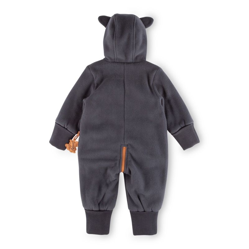 Sigikid Baby Fleeceoverall mit Bären Motiv, dunkelgrau 50% Rabatt mit kostenlosem Versand