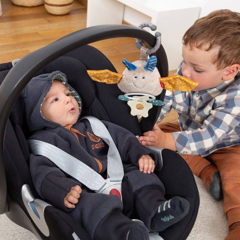 Sigikid Baby Fleeceoverall mit Bären Motiv, dunkelgrau 50% Rabatt mit kostenlosem Versand