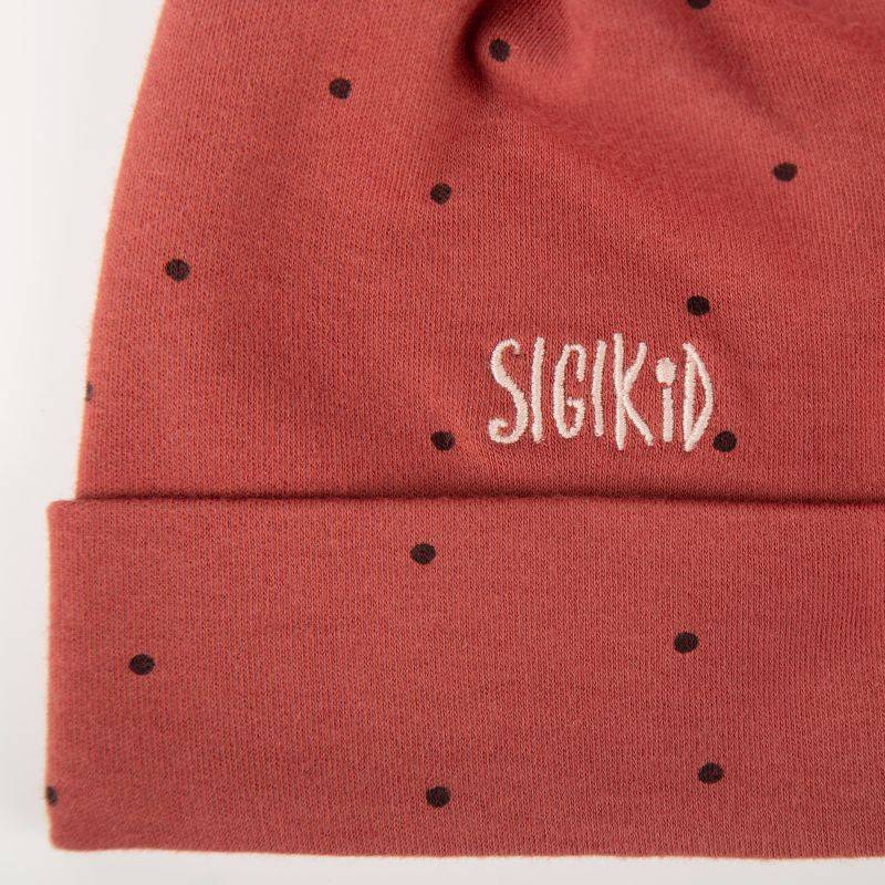 Sigikid Baby Pünktchen Mütze, rotbraun Speichern exportieren