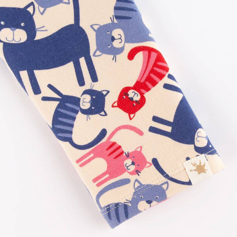 Sigikid Kinder Sweat Leggings, bunter Katzenprint 2025