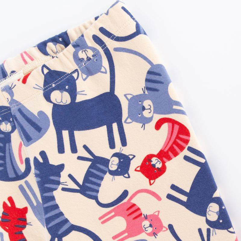 Sigikid Kinder Sweat Leggings, bunter Katzenprint 2025