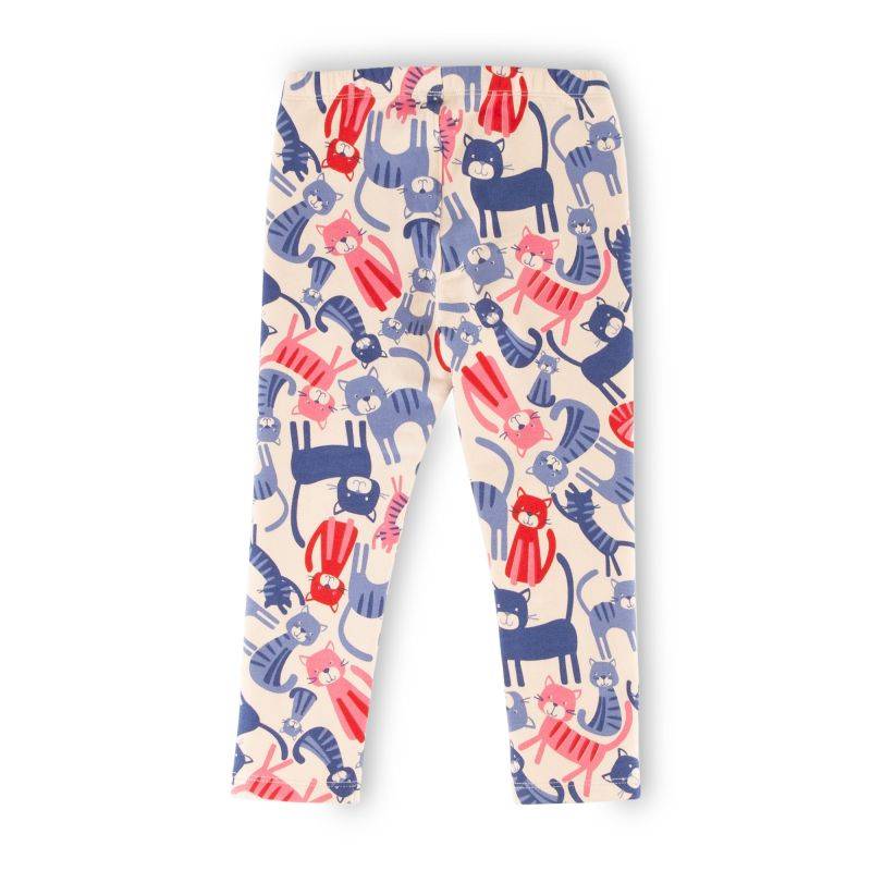 Sigikid Kinder Sweat Leggings, bunter Katzenprint 2025