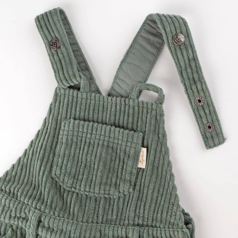 Sigikid Baby Cord Latzhose, grün im Angebot