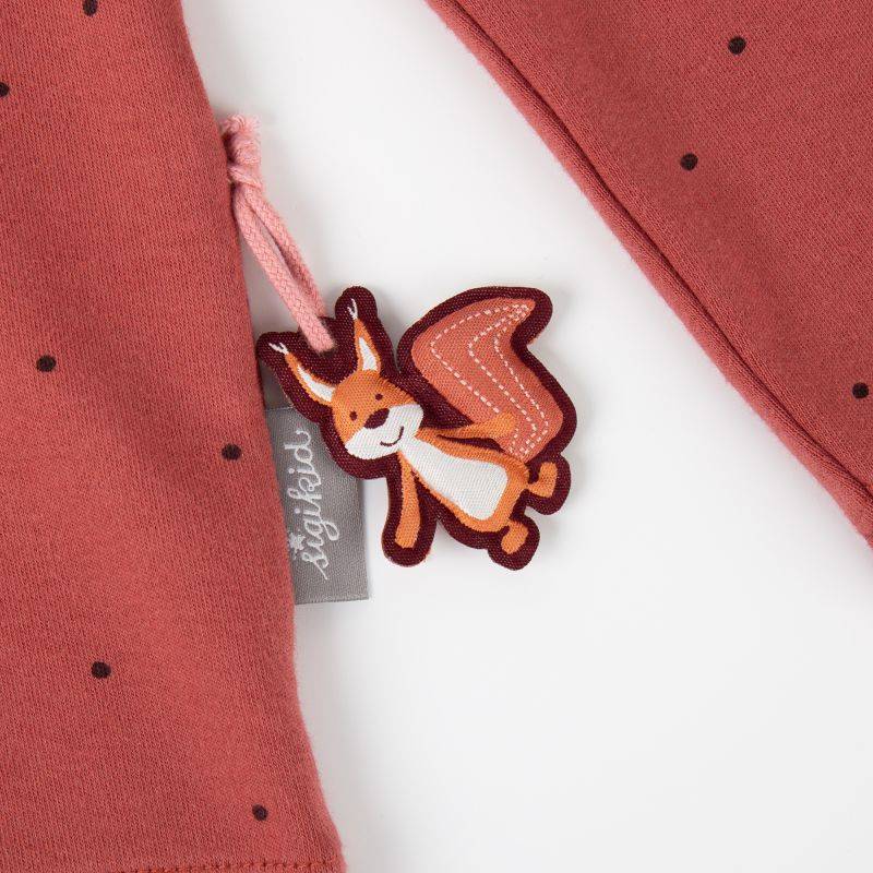 Sigikid Kinder Langarmshirt mit Eichhörnchen Motiv, rotbraun mit Pünktchen Versandkostenfrei