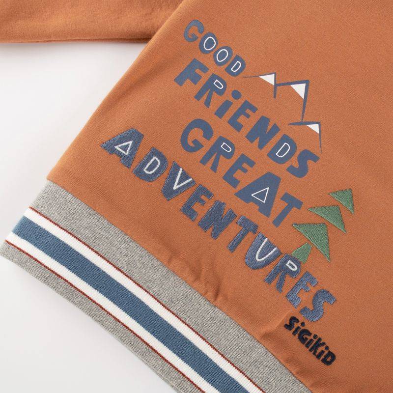 Sigikid Kinder Kapuzen Sweatshirt, braun Großer Ausverkauf